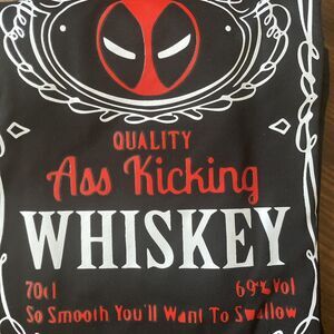Deadpool Merc With A Mouth Whiskey Black Shirt Unisex Size Small Cosplay